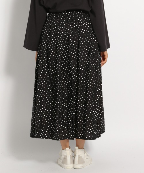 ichi（イチ）の「【ichi(イチ)】ランダムドットスカート（スカート・レディース・ブラック/カーキ・FREE）」の9枚目の写真