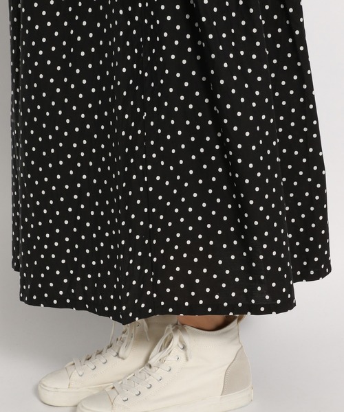ichi（イチ）の「【ichi(イチ)】ランダムドットスカート（スカート・レディース・ブラック/カーキ・FREE）」の14枚目の写真