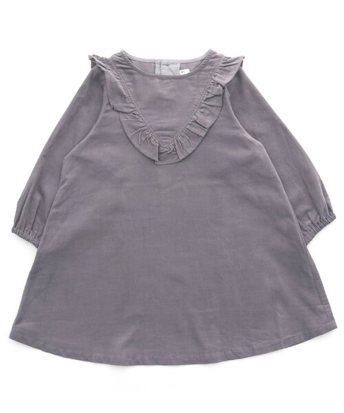 apres les cours（アプレレクール）の「ラッフルフリルワンピース（ワンピース・キッズ・アイボリー/ミント/ブルー/チャコール/ピンク・100/110/80/90/140/120/130）」の17枚目の写真