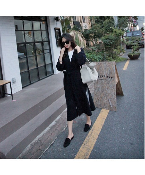 Ritzy(リッツィー)の「大人シルエット ゆる感 カーディガン(カーディガン/ボレロ・レディース・ブラック/グレー/オフホワイト/ダークベージュ/オレンジ系・FREE)」の3枚目の写真