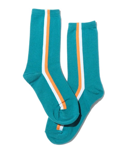 atmos pink（アトモスピンク）の「atmos pink 縦ラインソックス（ソックス/靴下・メンズ・ホワイト/ブラック/ネイビー/グレー/グリーン・FREE）」の5枚目の写真