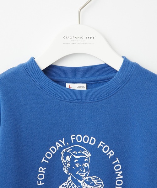 CIAOPANIC TYPY（チャオパニックティピー）の「【KIDS】SPAM 裏起毛プルオーバー（スウェット・キッズ・ホワイト/イエロー/ブルー・SMALL/MEDIUM/LARGE/X-LARGE/XX-LARGE）」の7枚目の写真