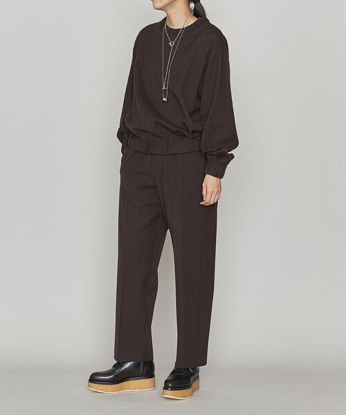 ASTRAET(アストラット)の「<ASTRAET(アストラット)>W/N フラノ ゴム テーパードパンツ(その他パンツ・レディース・ダークブラウン/ベージュ・1/0/00)」の7枚目の写真