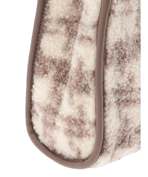 earth music&ecology（アースミュージックアンドエコロジー）の「チェックファートート（トートバッグ・レディース・ベージュ/グレー/ピンク・FREE）」の10枚目の写真