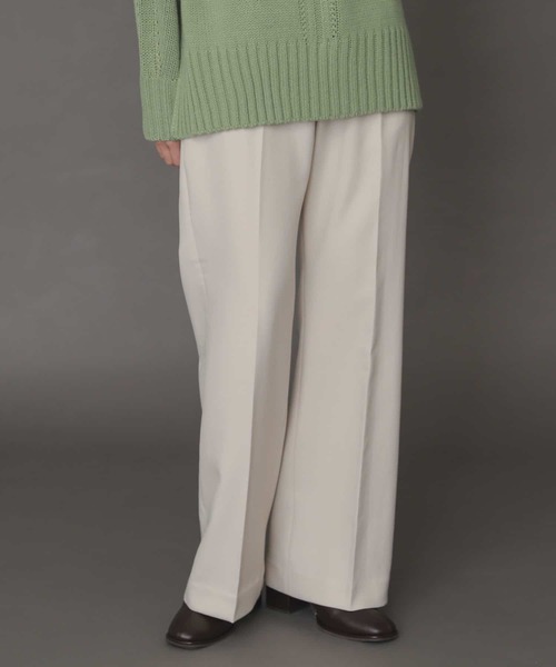 SENSE OF PLACE by URBAN RESEARCH（センスオブプレイスバイアーバンリサーチ）の「『TALLサイズあり』ウールライクセンタープレスパンツ（その他パンツ・レディース・ブラック系その他/オレンジ/アイボリー/ブルー/ブラウン/ブラック・SMALL/X-SMALL/TALL/MEDIUM）」の2枚目の写真