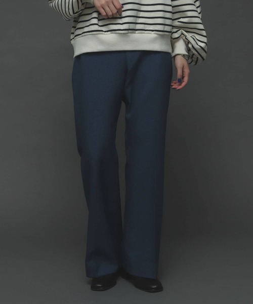 SENSE OF PLACE by URBAN RESEARCH（センスオブプレイスバイアーバンリサーチ）の「『TALLサイズあり』ウールライクセンタープレスパンツ（その他パンツ・レディース・ブラック系その他/オレンジ/アイボリー/ブルー/ブラウン/ブラック・SMALL/X-SMALL/TALL/MEDIUM）」の14枚目の写真