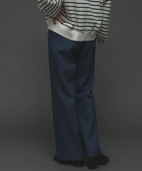 SENSE OF PLACE by URBAN RESEARCH（センスオブプレイスバイアーバンリサーチ）の「『TALLサイズあり』ウールライクセンタープレスパンツ（その他パンツ・レディース・ブラック系その他/オレンジ/アイボリー/ブルー/ブラウン/ブラック・SMALL/X-SMALL/TALL/MEDIUM）」の9枚目の写真