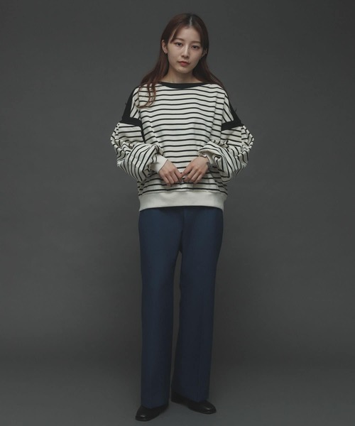 SENSE OF PLACE by URBAN RESEARCH（センスオブプレイスバイアーバンリサーチ）の「『TALLサイズあり』ウールライクセンタープレスパンツ（その他パンツ・レディース・ブラック系その他/オレンジ/アイボリー/ブルー/ブラウン/ブラック・SMALL/X-SMALL/TALL/MEDIUM）」の22枚目の写真