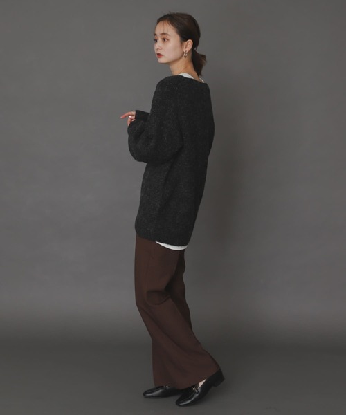 SENSE OF PLACE by URBAN RESEARCH（センスオブプレイスバイアーバンリサーチ）の「『TALLサイズあり』ウールライクセンタープレスパンツ（その他パンツ・レディース・ブラック系その他/オレンジ/アイボリー/ブルー/ブラウン/ブラック・SMALL/X-SMALL/TALL/MEDIUM）」の21枚目の写真