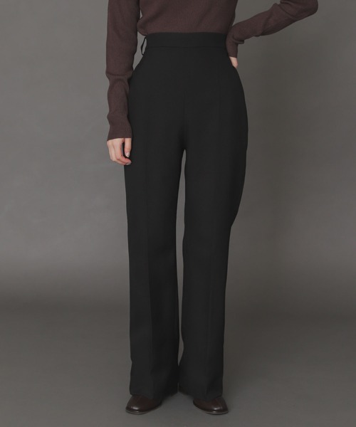 SENSE OF PLACE by URBAN RESEARCH（センスオブプレイスバイアーバンリサーチ）の「『TALLサイズあり』ウールライクセンタープレスパンツ（その他パンツ・レディース・ブラック系その他/オレンジ/アイボリー/ブルー/ブラウン/ブラック・SMALL/X-SMALL/TALL/MEDIUM）」の3枚目の写真