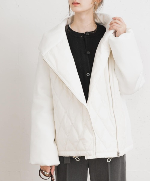 UR Lab.(アーバンリサーチラボ)の「フード切り替えブルゾン(ブルゾン・レディース・オフホワイト/ブラック/ライトベージュ・FREE)」の15枚目の写真