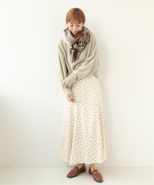 Simplicite（サンプリシテ）の「チェックストール◆（マフラー・レディース・ベージュ/ネイビー/ブラウン・FREE）」の20枚目の写真