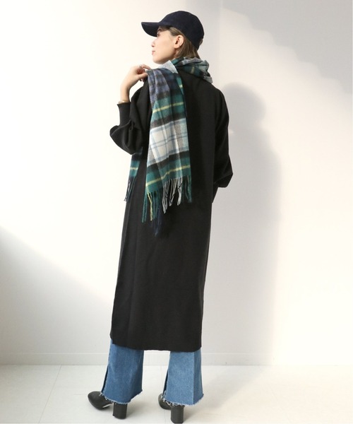 Simplicite（サンプリシテ）の「チェックストール◆（マフラー・レディース・ベージュ/ネイビー/ブラウン・FREE）」の18枚目の写真
