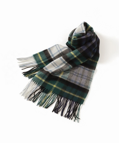 Simplicite（サンプリシテ）の「チェックストール◆（マフラー・レディース・ベージュ/ネイビー/ブラウン・FREE）」の7枚目の写真