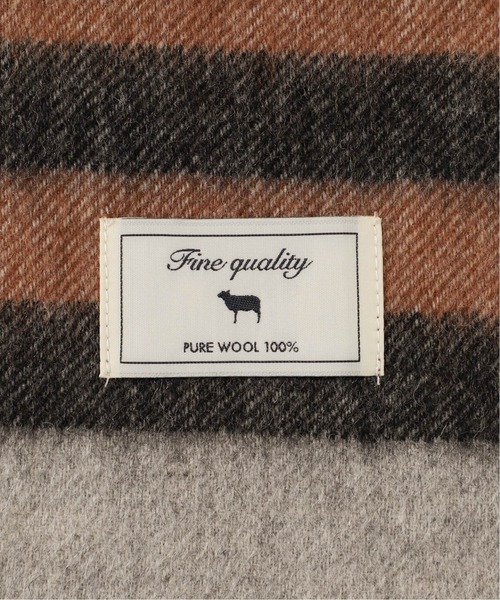 Simplicite（サンプリシテ）の「チェックストール◆（マフラー・レディース・ベージュ/ネイビー/ブラウン・FREE）」の5枚目の写真