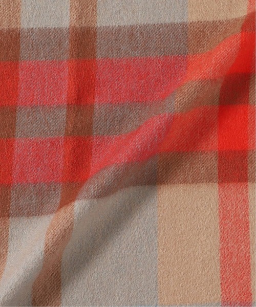 Simplicite（サンプリシテ）の「チェックストール◆（マフラー・レディース・ベージュ/ネイビー/ブラウン・FREE）」の14枚目の写真