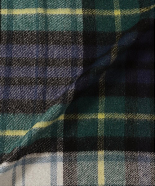 Simplicite（サンプリシテ）の「チェックストール◆（マフラー・レディース・ベージュ/ネイビー/ブラウン・FREE）」の19枚目の写真