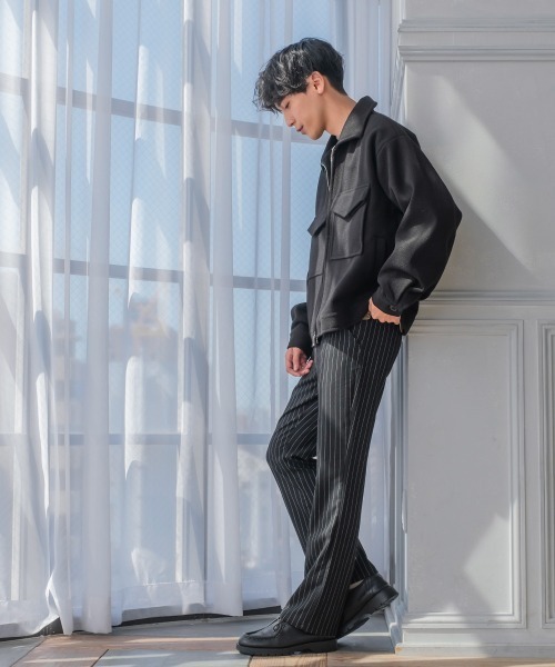 SIDEWAY STANCE(サイドウェイスタンス)の「【SIDEWAY STANCE】テックメルトン A‐2ライク スイングトップ(ブルゾン・メンズ・オリーブ/グレイッシュブルー/クリーム/ブラック・X-LARGE/MEDIUM/LARGE)」の5枚目の写真