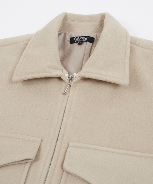 SIDEWAY STANCE(サイドウェイスタンス)の「【SIDEWAY STANCE】テックメルトン A‐2ライク スイングトップ(ブルゾン・メンズ・オリーブ/グレイッシュブルー/クリーム/ブラック・X-LARGE/MEDIUM/LARGE)」の10枚目の写真