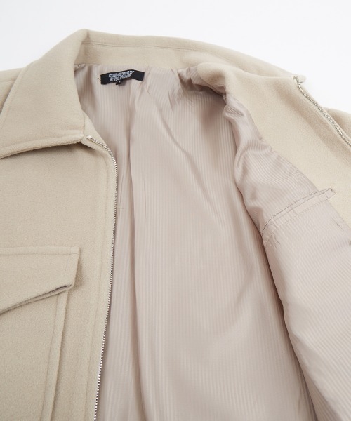 SIDEWAY STANCE(サイドウェイスタンス)の「【SIDEWAY STANCE】テックメルトン A‐2ライク スイングトップ(ブルゾン・メンズ・オリーブ/グレイッシュブルー/クリーム/ブラック・X-LARGE/MEDIUM/LARGE)」の13枚目の写真