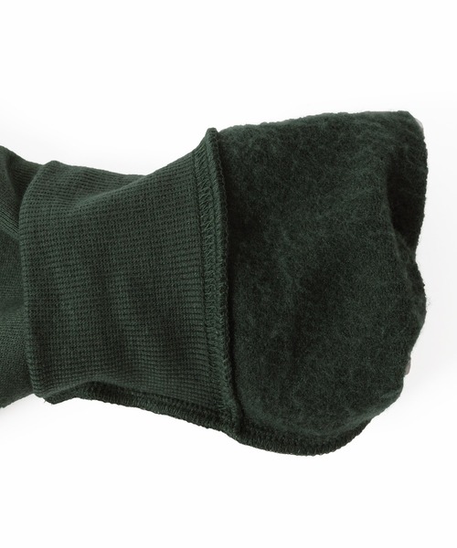 GLAZOS（グラソス）の「裏起毛・ドロップショルダーバックフォトプリントトレーナー（スウェット・キッズ・グリーン/ブラック/ベージュ・140cm/160cm/150cm/130cm/170cm）」の5枚目の写真