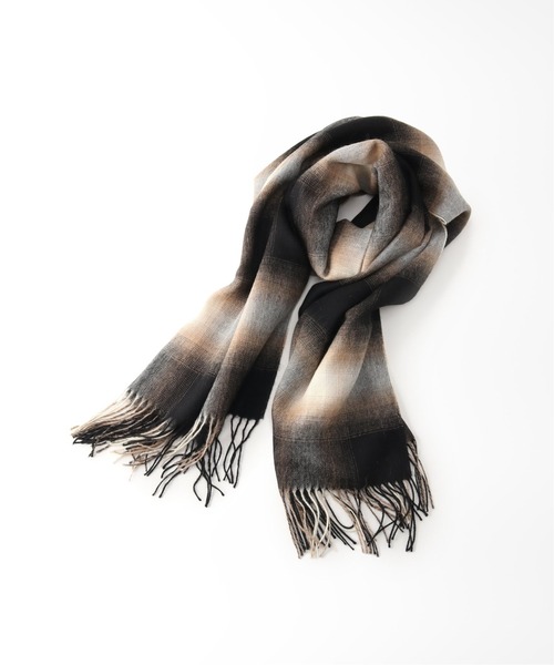 【THROW / スロー】MARIA アルパカ シャギー チェック