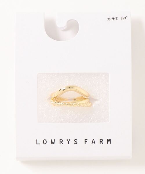 LOWRYS FARM(ローリーズファーム)の「1Pリング 258110(リング・レディース・シルバー/ゴールド/ゴールド系その他/ベージュ/ゴールド系その他2・FREE)」の5枚目の写真