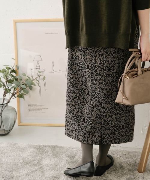 URBAN RESEARCH DOORS(アーバンリサーチドアーズ)の「ジャガードストレートスカート(スカート・レディース・ブラック系その他/オレンジ系その他・38/36)」の12枚目の写真