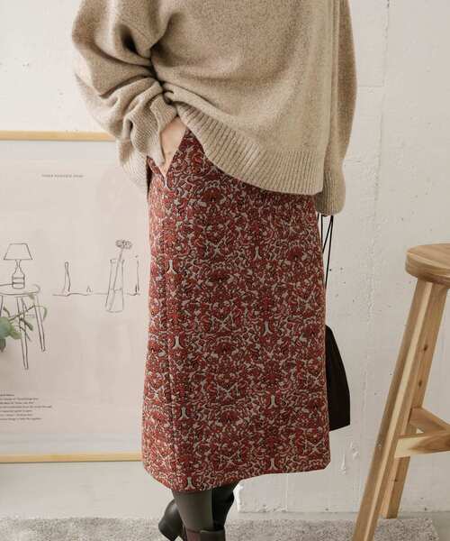 URBAN RESEARCH DOORS(アーバンリサーチドアーズ)の「ジャガードストレートスカート(スカート・レディース・ブラック系その他/オレンジ系その他・38/36)」の8枚目の写真