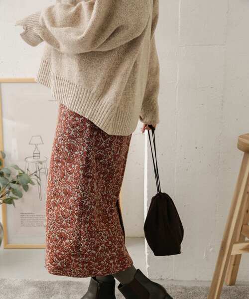 URBAN RESEARCH DOORS(アーバンリサーチドアーズ)の「ジャガードストレートスカート(スカート・レディース・ブラック系その他/オレンジ系その他・38/36)」の21枚目の写真