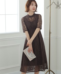 結婚式 刺繍レース 七分袖&ロング 大きいサイズ フォーマル オケージョンドレス お呼ばれ 二次会 成人式 同窓会 謝恩会 20代 30代