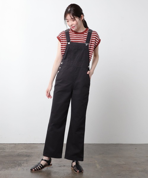 Honeys（ハニーズ）の「オーバーオール（サロペット/オーバーオール・レディース・ホワイト/ブラック/ベージュ/ライトインディゴブルー/ブルー系その他/ブルー/モカ/ブラック系その他/インディゴブルー・S/M/L/SS/LL）」の16枚目の写真