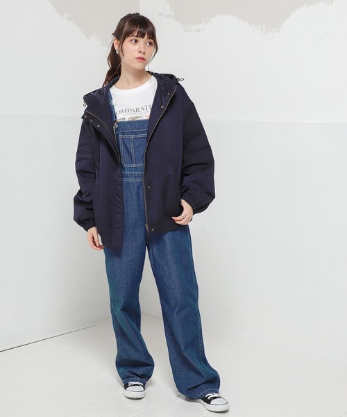 Honeys（ハニーズ）の「オーバーオール（サロペット/オーバーオール・レディース・ホワイト/ブラック/ベージュ/ライトインディゴブルー/ブルー系その他/ブルー/モカ/ブラック系その他/インディゴブルー・S/M/L/SS/LL）」の12枚目の写真