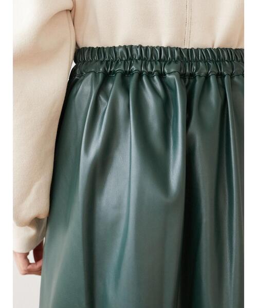 ELENCARE DUE（エレンカーレデュエ）の「・ELENCARE DUE 合皮マーメイドスカート＊（スカート・レディース・ブラック/ベージュ/グリーン/ボルドー・FREE）」の9枚目の写真