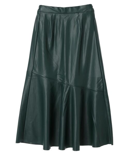 ELENCARE DUE（エレンカーレデュエ）の「・ELENCARE DUE 合皮マーメイドスカート＊（スカート・レディース・ブラック/ベージュ/グリーン/ボルドー・FREE）」の22枚目の写真