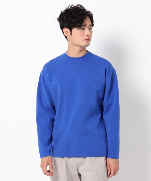 THE SHOP TK （ザ ショップ ティーケー ）の「◆ミラノリブ カラーニット（ニット/セーター・メンズ・ブルー/ベージュ系その他6/ブラック/ホワイト系5/グリーン/こしょう色系・02/04/03）」の6枚目の写真