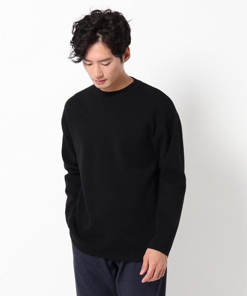 THE SHOP TK （ザ ショップ ティーケー ）の「◆ミラノリブ カラーニット（ニット/セーター・メンズ・ブルー/ベージュ系その他6/ブラック/ホワイト系5/グリーン/こしょう色系・02/04/03）」の3枚目の写真