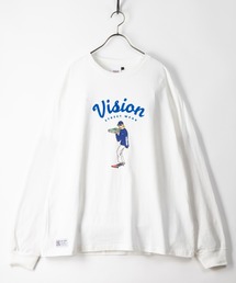 【VISION STREET WEAR/ヴィジョンストリートウェア】スケーターガールフロッキープリントロンT/ビッグシルエット