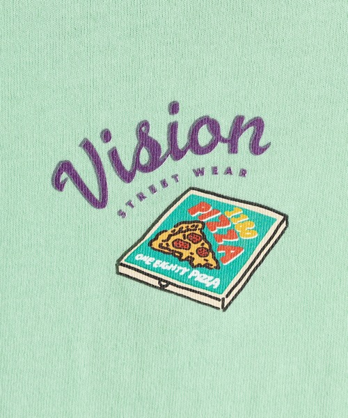 VISION STREET WEAR（ヴィジョンストリートウェア）の「【VISION STREET WEAR/ヴィジョンストリートウェア】スケーターガールフロッキープリントロンT/ビッグシルエット（Tシャツ/カットソー・メンズ・ホワイト/チャコールグレー/ブルー/ミント・M/L/XL）」の7枚目の写真