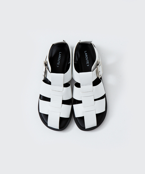 LAROUTE（ラルート）の「【WEB限定】グルカサンダル（サンダル・レディース・ホワイト/ライトグレー/ブラック/シルバー・38/39/35/36/37）」の11枚目の写真