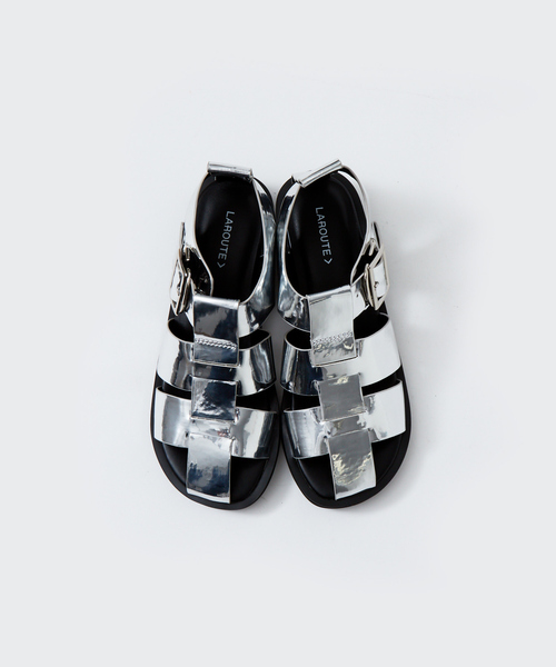 LAROUTE（ラルート）の「【WEB限定】グルカサンダル（サンダル・レディース・ホワイト/ライトグレー/ブラック/シルバー・38/39/35/36/37）」の18枚目の写真