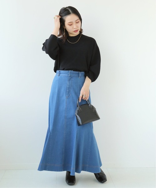 Simplicite（サンプリシテ）の「ソウバリパフ袖プルオーバー（ニット/セーター・レディース・イエロー/ブラック/ライトグレー/ホワイト・FREE）」の17枚目の写真