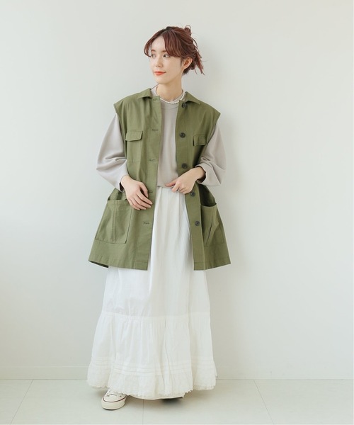 Simplicite（サンプリシテ）の「ソウバリパフ袖プルオーバー（ニット/セーター・レディース・イエロー/ブラック/ライトグレー/ホワイト・FREE）」の10枚目の写真