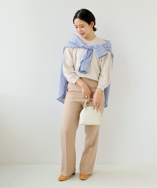 Simplicite（サンプリシテ）の「ソウバリパフ袖プルオーバー（ニット/セーター・レディース・イエロー/ブラック/ライトグレー/ホワイト・FREE）」の7枚目の写真