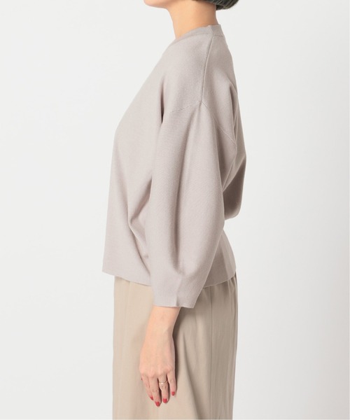 Simplicite（サンプリシテ）の「ソウバリパフ袖プルオーバー（ニット/セーター・レディース・イエロー/ブラック/ライトグレー/ホワイト・FREE）」の11枚目の写真