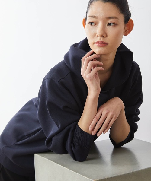 OUVRAGE CLASSE（ウヴラージュクラス）の「セッケツニットパーカー（ニット/セーター・レディース・ベージュ/ネイビー/オフホワイト・FREE）」の22枚目の写真