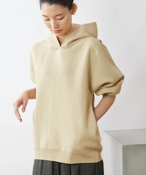 OUVRAGE CLASSE（ウヴラージュクラス）の「セッケツニットパーカー（ニット/セーター・レディース・ベージュ/ネイビー/オフホワイト・FREE）」の17枚目の写真