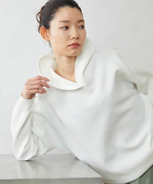 OUVRAGE CLASSE（ウヴラージュクラス）の「セッケツニットパーカー（ニット/セーター・レディース・ベージュ/ネイビー/オフホワイト・FREE）」の16枚目の写真