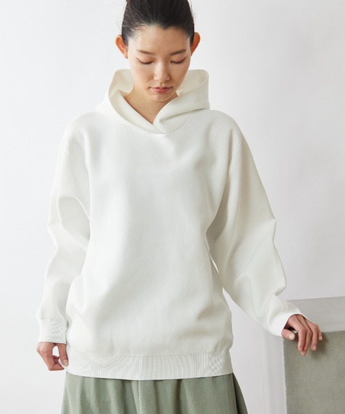 OUVRAGE CLASSE（ウヴラージュクラス）の「セッケツニットパーカー（ニット/セーター・レディース・ベージュ/ネイビー/オフホワイト・FREE）」の11枚目の写真