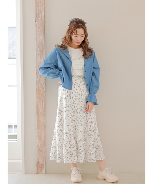 Areeam(アリーム)の「オープンカラーキャンディースリーブブラウス(シャツ/ブラウス・レディース・チェック/ピンク/ライトブルー・FREE)」の11枚目の写真